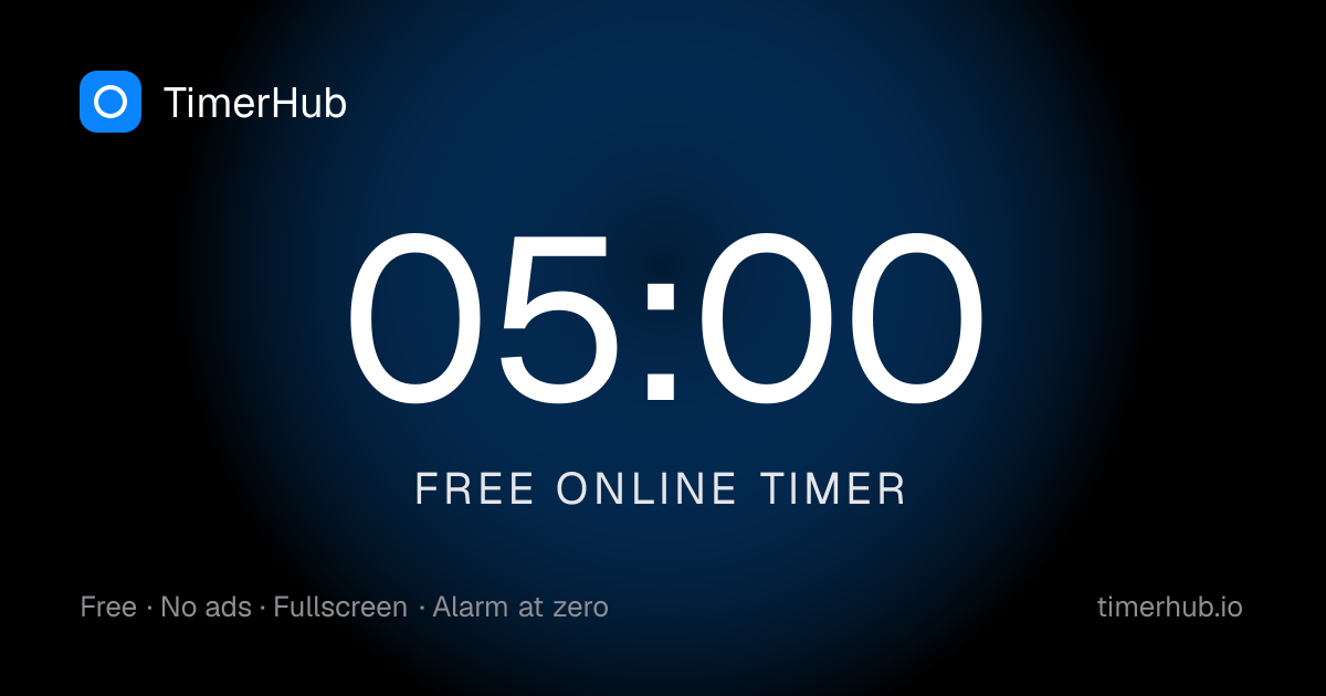 Free Online Timer — No Ads, No Signup, Works Offline | TimerHub