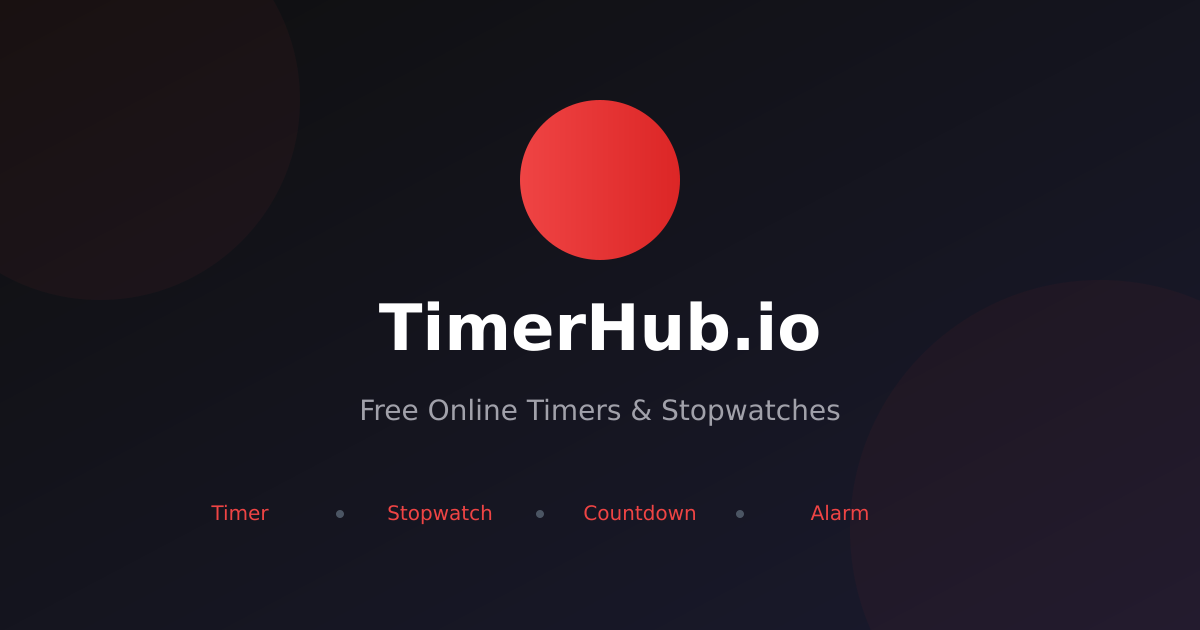 Wellhub Timer Example Online Timer - Free Countdown Timer with Alarm | TimerHub